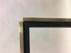 Romeo Rega Italian Midcentury Brass Nickel and Glass Console or Writing Table Romeo Rega - 1759376