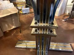 Romeo Rega Italian Modern Chrome And Brass Center Table Attributed To Romeo Rega - 3894295