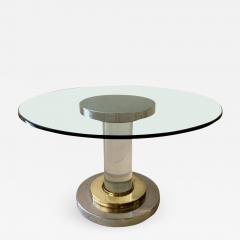 Romeo Rega Lucite Pedestal Table by Romeo Rega - 603499