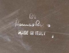 Romeo Rega Mid Century Italian Brass Chrome Table Base Signed Romeo Rega - 3167582