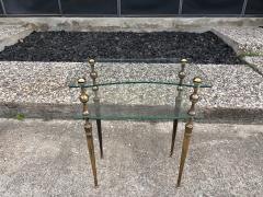Romeo Rega Pair Of Italian Modern Brass And Glass Tables - 4436626