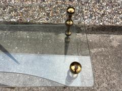 Romeo Rega Pair Of Italian Modern Brass And Glass Tables - 4436652