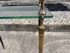 Romeo Rega Pair Of Italian Modern Brass And Glass Tables - 4436664