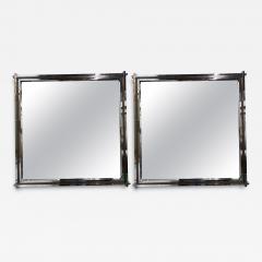 Romeo Rega Pair Of Italian Modern Mirrors By Romeo Rega - 3789459