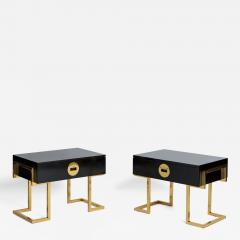 Romeo Rega Rare Pair of Side Tables by Romeo Rega Signed - 795265