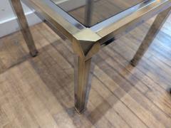 Romeo Rega Romeo Rega Brass Chrome Glass Side Table - 4412937
