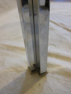 Romeo Rega Romeo Rega Brass Chrome Glass Side Table - 4412938