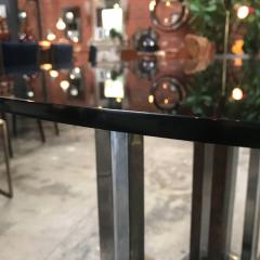 Romeo Rega Romeo Rega Chrome Brass and Tinted Glass Dining Room Table Italy 1970 - 518243
