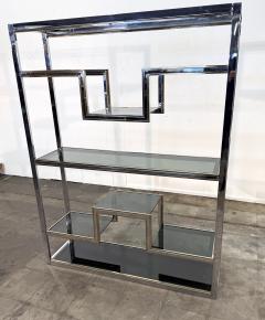 Romeo Rega Romeo Rega Chrome and Brass tag re Library Italy 1970s - 4498484