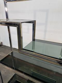 Romeo Rega Romeo Rega Chrome and Brass tag re Library Italy 1970s - 4498488