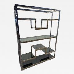 Romeo Rega Romeo Rega Chrome and Brass tag re Library Italy 1970s - 4500100