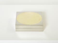 Romeo Rega Romeo Rega Italian chrome brass jewellery box 1970 - 2753565