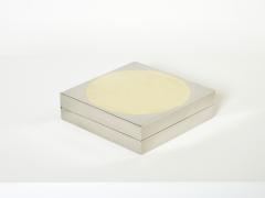 Romeo Rega Romeo Rega Italian chrome brass jewellery box 1970 - 2753567