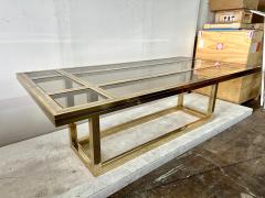 Romeo Rega Romeo Rega Mixed Metal w Glass Insets Dining Table - 4641599