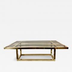 Romeo Rega Romeo Rega Mixed Metal w Glass Insets Dining Table - 4679041