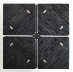 Romeo Rega Romeo Rega Modernist Cerused Oak And Steel Extendable Dining Table - 3357979