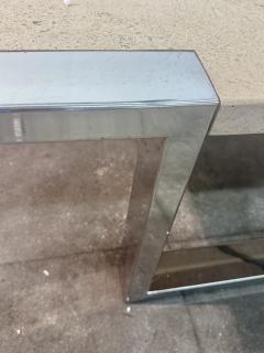 Romeo Rega Romeo Rega for Adriana Asti Marble and Chrome Coffee Table 1970s - 4704089