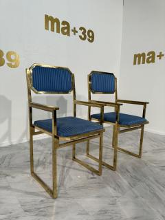 Romeo Rega Set of 2 Vintage Italian Dining Chairs by Romeo Rega 1970s - 3572917