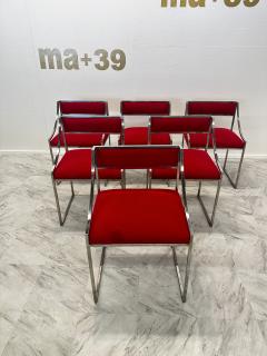 Romeo Rega Set of 6 Mid Century Modern Italian Dining Chairs by Romeo Rega - 3290159