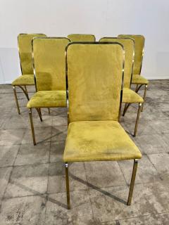 Romeo Rega Set of Six Dining Chairs attributed to Romeo Rega Italy 1970s - 4453891