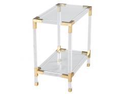 Romeo Rega Vintage Romeo Rega Acrylic and Brass Console Table 1970 s - 3389280