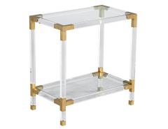 Romeo Rega Vintage Romeo Rega Acrylic and Brass Console Table 1970 s - 3389282