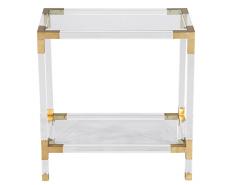 Romeo Rega Vintage Romeo Rega Acrylic and Brass Console Table 1970 s - 3389283