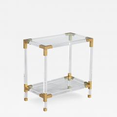 Romeo Rega Vintage Romeo Rega Acrylic and Brass Console Table 1970 s - 3390989