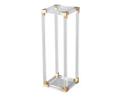 Romeo Rega Vintage Romeo Rega Acrylic and Brass Pedestal Stand - 3389782