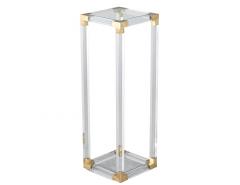 Romeo Rega Vintage Romeo Rega Acrylic and Brass Pedestal Stand - 3389783