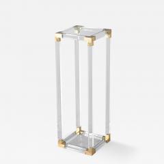 Romeo Rega Vintage Romeo Rega Acrylic and Brass Pedestal Stand - 3390990