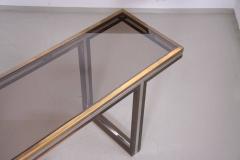 Romeo Rega XXL Romeo Rega Brass and Chrome Console Table - 598984