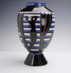 Rometti Umbertide Vase with Nude Comedy and Tragedy Masks by Rometti - 4445047