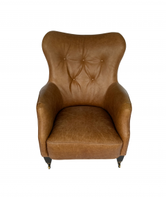 Romi Mini Chair in Cognac Leather by Cisco Home - 4774668