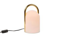 Romolo Lanciani 1980s Romolo Lanciani Brass and Glass Tender Table Lamp for Tronconi - 1750444