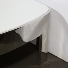 Ron Seff Mid Century Modern Polished Chrome White Granite Cocktail Table by Ron Seff - 1950230