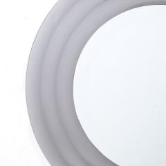 Ron Seff Mid Century Modernist Circular Beveled Mirror with Smoked Border by Ron Seff - 3352454