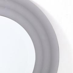 Ron Seff Mid Century Modernist Circular Beveled Mirror with Smoked Border by Ron Seff - 3352474