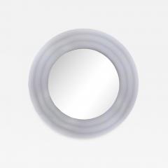 Ron Seff Mid Century Modernist Circular Beveled Mirror with Smoked Border by Ron Seff - 3359987