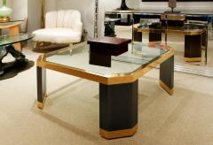 Ron Seff Ron Seff Coffee Table in Gold and Black Nickel 1970s - 220369