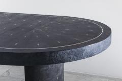 Ron Seff Ron Seff Shagreen Racetrack Dining Table USA c 1980 - 538057