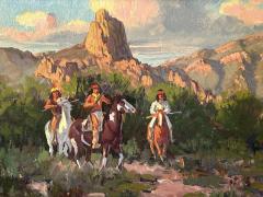 Ron Stewart Western Art Original Oil Painting Below Miners Needle by Ron Stewart USA - 4044140