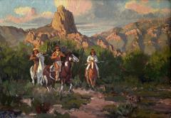 Ron Stewart Western Art Original Oil Painting Below Miners Needle by Ron Stewart USA - 4044615