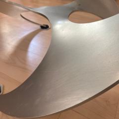 Ronald Schmitt Design Coffee Table by Knut Hesterberg Aluminum and Glass Germany 1960s - 4194750