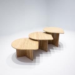 Ronald Schmitt Mid Century Modern Nesting Tables Set of 3  - 2323471