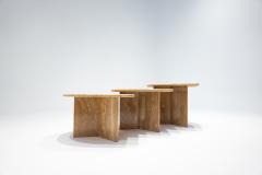 Ronald Schmitt Mid Century Modern Nesting Tables Set of 3  - 2323475