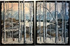 Ronni Jolles Winter Trees Diptych 2025 - 4490649
