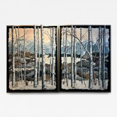 Ronni Jolles Winter Trees Diptych 2025 - 4490650