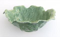 Rookwood Pottery Large scaled American Rookwood Art Pottery Cabbage Leaf Bowl - 939697