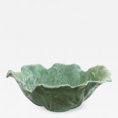 Rookwood Pottery Large scaled American Rookwood Art Pottery Cabbage Leaf Bowl - 942087